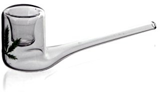 Kleine Glaspfeife gerade - Länge 10 cm - Head&Nature Smoke Shop