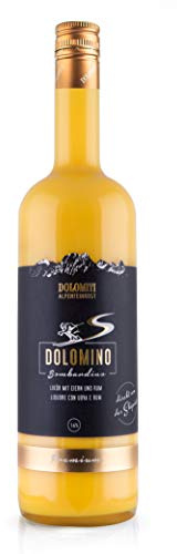 Dolomino Bombardino von Dolomiti 16% vol. – Cremiger Eierlikör mit feinem Rum – 1 x 1 Liter – Warm & kalt ein Genuss – Apres Ski Klassiker – Der Hit aus Südtirol – Sahnelikör mit Alpen-Charme