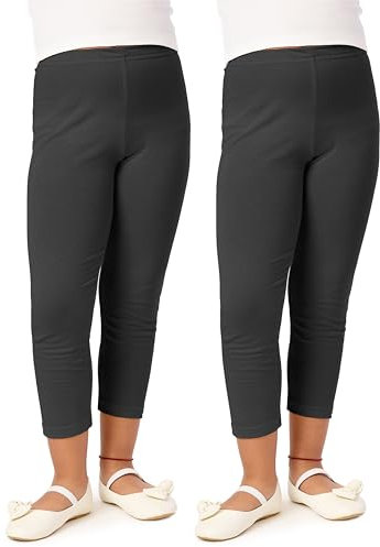 Merry Style Flicka Leggings 3/4 MS10-131(Svart/Svart(2Pack), 110)