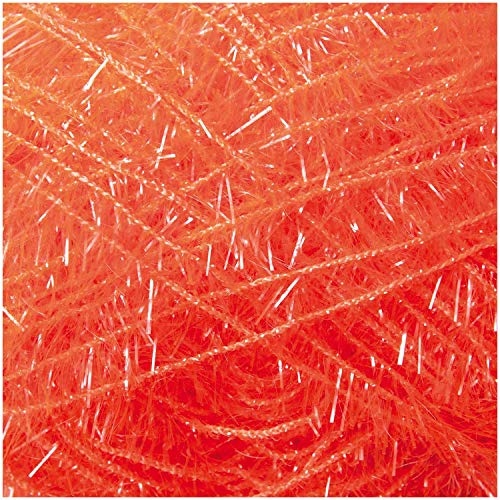 Sibylles Geschenkeartikel 50g Creative Bubble von Rico Design - Farbe 25 - Neonorange - das innovatives Schwammgarn für Ihre lustigen Spülschwämme
