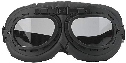 VGEBY Motorradbrille, verstellbare sandfeste Windschutzscheibe Augenschutzbrille mit Farblinse UVA Motorradschutzzubehör(Grau) Fahrradschutz