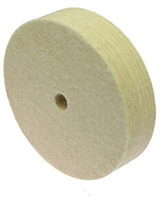 3 pezzi 3 mola per smerigliatrice da banco mola per lucidatura in feltro di nylon ceramico, feltro bianco