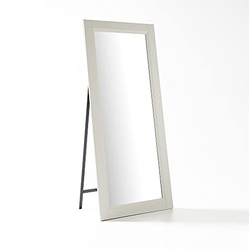 ARHome Specchiera da Terra con Staffa Classic, 180 x 78, Avorio, Specchio figura intera, Made in Italy