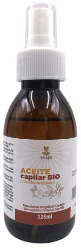Snadi - Olio di Macadamia e Jojoba Bio 100% Puro e Naturale 125ml | Ideale per Idratazione e Lucentezza dei Capelli | Benefici Anti-Crespo | Rinforzo Capillare | Doppie Punte