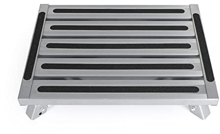 Areyourshop Adjustable Folding Step Step Stool with High Load Capacity Aluminium Folding Platform Step Stool with Non-Slip Rubber Surface, Suitable for Kitchen, Motorhome, SUV, Caravan