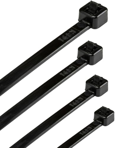 KafTon Reusable Releasable Cable Ties Nylon Black Premium Zip Tie Wraps