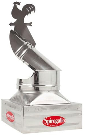FUMAIOLO 32X42CM ACCIAIO INOX AISI 304 ASPIRAFUMO COMIGNOLO SPIROGALLO MADE IN ITALY BY PERFETTO
