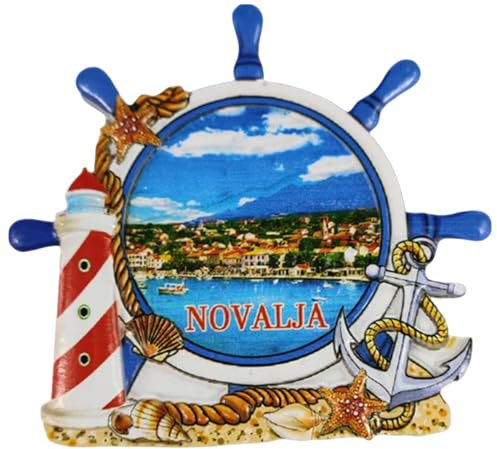 Novalja Kroatien Kühlschrankmagnet Reise Souvenir Kühlschrank Dekoration Harz Handwerk Kollektion