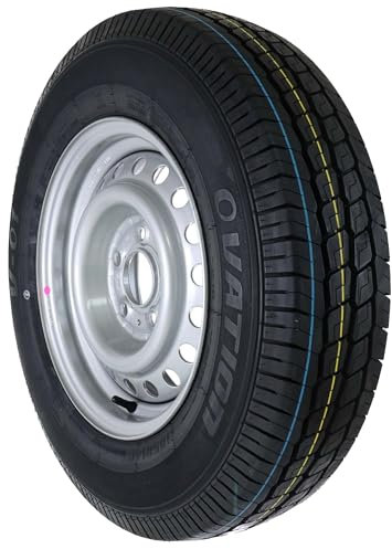 The Drive Komplettrad 185 R14 C 104/102N M+S für Pkw-Anhänger & Caravan – Felge 5,5Jx14 H2 ET30 – Lochkreis 5x112 – Tragkraft 900/850kg – max. 140 km/h – Ersatzrad