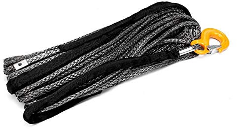 BomDog Abschleppseil, 30 M, 8 Mm, Synthetisches Windenseil, Off-Road-Selbstbergungs-Abschleppkabel, Rigging, Auto-Abschleppseile, Anhängergurt Mit Haken Für Fahrzeugspur