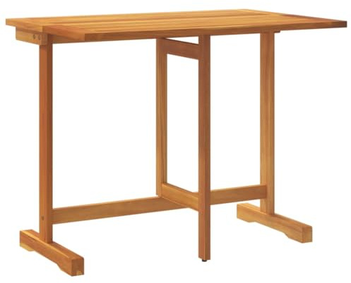 vidaXL Mesa de balcón Plegable Madera Maciza de Acacia 90x60x72 cm