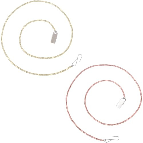 GORGECRAFT 2pcs D'Aide à la Fermeture Éclair en Métal Or Rose pour Robe Longue Chaîne Fermeture Éclair Outil D'Aide avec 304 Crochets en Acier Inoxydable pour Fermeture Éclair à Bouton Arrière