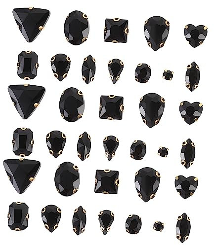 Veemoon 130 Piezas Diamante Garra De Vidrio Pedrería De Decoración Diy Pedrería Para Manualidades Para Ropa Uso Proyectos De Costura Delicados