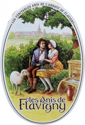 Anis von Flavigny - Echte Anis Bonbons in ovaler Dose 50g - Anis | Tradition & Bastelspaß