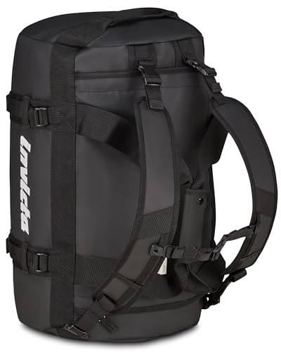 Invicta Zaino da Viaggio 50L – 51x33x33 cm, Nero, Borsone con Spallacci Amovibili, Tasca Interna, Fondo Rinforzato, Apertura Frontale, Passante per Trolley, Bagaglio Aereo Cappelliera, Uomo Donna