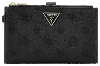 GUESS Geldbörse Cresidia II SLG Double Zip Organizer Black schwarz