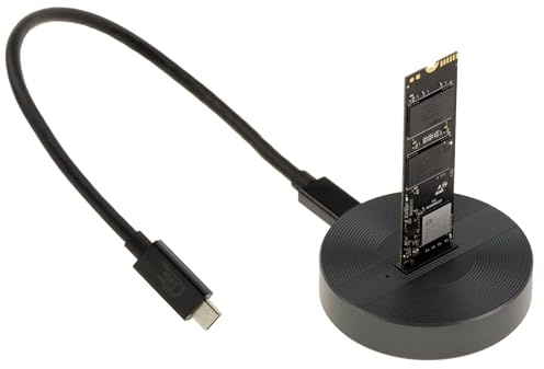 KALEA-INFORMATIQUE Dock USB4 Thunderbolt 40G SSD M.2 NVMe Aluminium | Dock en aluminium USB4/Thunderbolt 40 Gbps pour SSD M.2 NVMe, fourni avec un câble haute vitesse.