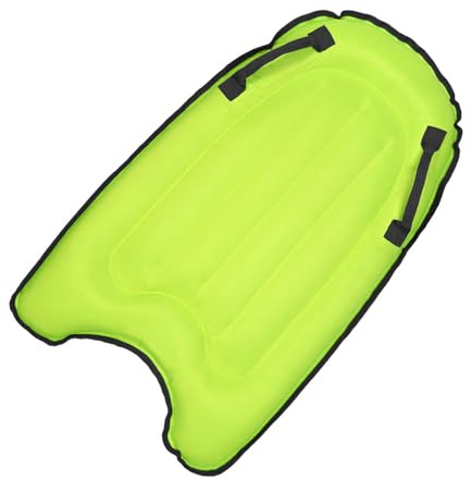 Tragbares, aufblasbares High-Quality Material: Das aufblasbare Surfboard besteht aus Polyester-Oxford-Gewebe, mit Wasserdrucktuch und PVC. Es ist leicht, das Bodyboard mit faltbarem Griff und