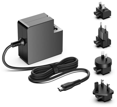 HKY 45W USB C Chargeur pour Contrôleur DJ Pioneer DDJ-FLX4 DDJ-REV5 DDJ-GRV6 DDJ-FLX2, Rekordbox/Serato/Djay AC Adaptateur, pour Microsoft Surface Book 2 Book 3 Surface Go Surface Devices EP2-29823