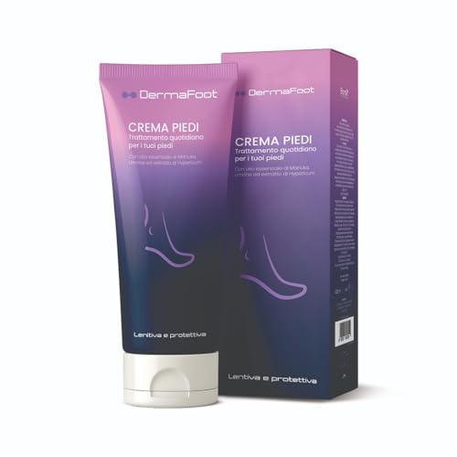 BIONAIF, Dermafoot Crema Piedi, Trattamento Emolliente per Piedi Secchi e Talloni Screpolati, Aiuta Contro Cattivi Odori, con Aloe Vera, Karité ed Eucalipto, 100 ml