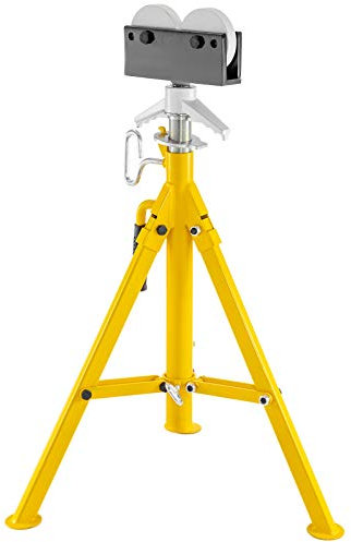 Mophorn Regolabile in Altezza del Supporto per Jack per Tubi da 32 Pollici a 55 Pollici, Supporto per Tubi con Testa a rulli 4500 Libbri / 2 Tonnellate di Capacità per Filettare Tubi