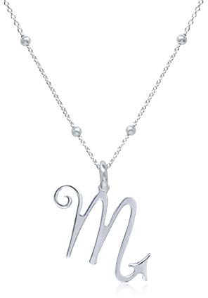 WANDA PLATA Kette Sternzeichen für Damen 925er Sterlingsilber, Horoskop Anhänger, Astrologie