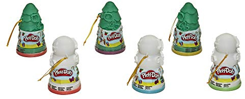 Play-Doh Weihnachtsbaum und Schneemann 6er-Pack für Kinder ab 2 Jahren, F1212