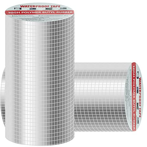 Cinta de Butilo Impermeable Autoadhesiva 200mmx5m, Cinta para Reparación de Fugas de Agua.