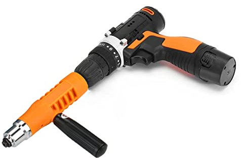 Riveter Adapter, Electric Rivet Nut, Rivet Attachment Cordless Drill Rivet Gun Electric Drill Tool Kit with 3pcs Convertible, for Factory Work, DIY Home Work, Wood Work