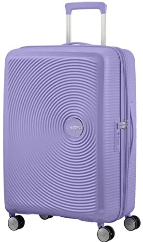 American Tourister Soundbox - Hartschalenkoffer Mittelgroß, 67 cm - Trolley Koffer mit 4 Rollen, TSA-Schloss, Erweiterbar & Leicht, 71.5/81L, Violett (Lavender)