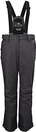 KILLTEC Damen Skihose/Funktionshose mit abnehmbaren Trägern, Kantenschutz und Schneefang KSW 292 WMN SKI PNTS, anthrazitmelange, 44, 38089-000