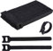 100 Pièces Attaches Câble V-elcro Réutilisables,Serre-Câbles Réglables 150mm x 12mm,Gestion des Fils pour PC,Bureau,Maison,Jardin,Sangles Auto-Agrippantes,Noir