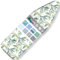 Gnawiew Stain Resistant Ironing Board Cover And Pad - 128 X 40cm Extra Thick Cotton Padding 4 Layers Easy Installation, 2” Elastic and 2 Click Buckles Easy（BAMBOO）