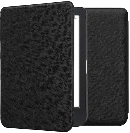 kwmobile Case Compatible with Kobo Clara BW/Colour Case - Cover for eReader with Magnetic Closure - Black