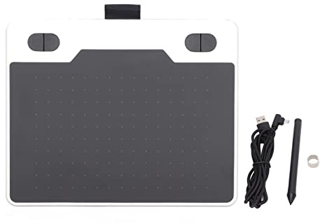 Tavoletta Digitale FLEXMAN, Tavoletta Grafica Digitale ABS 5080LPI, Tavoletta Grafica per Disegno, Scrittura, Progettazione, Insegnamento, Lavoro (Bianco)