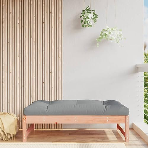 UJCHVHN Outdoor-Möbel, Sitzgelegenheiten, Outdoor-Sofa-Einheiten, Garten-Fußhocker, 120 x 80 cm, Massivholz, Douglas