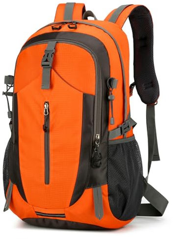VHGHHVEJ Outdoor Rucksack 45l wasserdichte Leichte Wandern Und Ski -Rucksack, Geeignet Für Männer Frauen-orange-36-55l