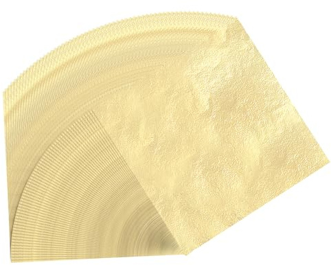 Elsrantor 150 Hojas Pan de Oro, Hoja de Pan de Imitación, Láminas de Papel de Oro, Lámina de Oro para Manualidades, Papel Pan Dorado para Artes, Artesanía de Dorado, Decoración, Creación de Bricolaje