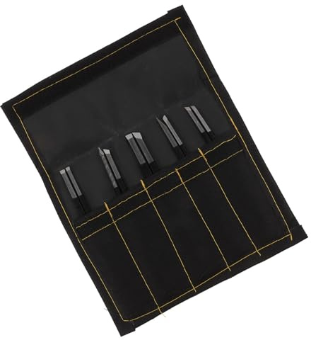 Set 10 Scalpelli per Incisione su Pietra in Acciaio al Carbonio | Dieci Forme e Misure Assortite, Custodia Rigida Sagomata, Confezione Compatta, per Artigiani Esperti o Principianti