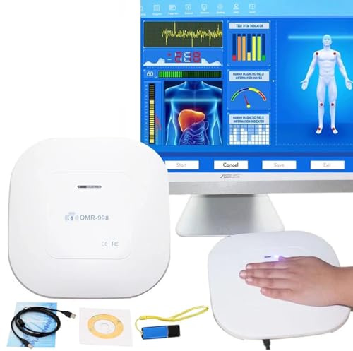 NOOGRRFA Analyseur Magnétique à Résonance Quantique pour Les Tests De Santé - 52 Rapports, Analyseur Quantum, Analyseur Corporel Quantique Tactile pour Les Tests De Santé, Précision : Environ 85%