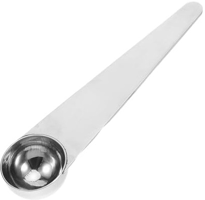 DECORNIJIA Cucchiaio Dosatore in Acciaio 15 Ml Apricoperchio Integrato Misurino per Latte in Polvere e Caffè Utensile Multiuso per Cucina e Preparazione Bevande