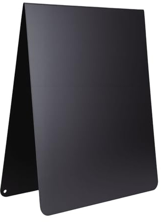 Riuulity Große Schwarze Magnetische Pinnwand, Freistehende Memotafel, Ideal Zum Präsentieren von Fotos, Karten und Erinnerungen, Doppelseitige Stahltafel, 12 X 10 Zoll