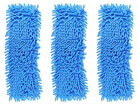 Accessotech Balai à franges télescopique en microfibres pour nettoyage à sec ou humide de carrelage et de parquet