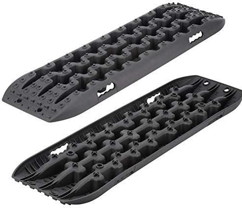 Rhino 4x4 Rettungsweg-Leiter 10T Off-Road Traktionsgriff Winterbretter Sand/Schlamm/Schnee x2 (Schwarz)