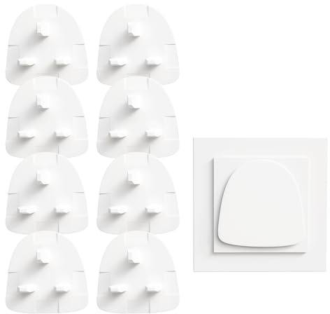 Plug Socket Covers 8 Pcs UK Baby Safety Proofing Electrical Outlet Guard Protectors Caps from Fire & Water Leaking Ideal for Children at Home Office School & Hospitals Sockets