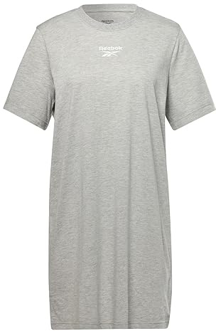 Reebok Dam RI T-shirtklänning, MGREYH/Vit, M