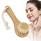 Cepillo facial manual, cerdas suaves de madera portátil, cepillo facial de limpieza, cepillo de masaje, cepillo facial, exfoliante para masaje facial y corporal, cuidado de limpieza
