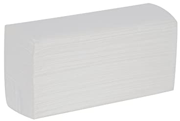Interfold Z-Fold Paper Hand Towels | White | 2-Ply | CarebyMail Healthcare (3 Sleeves - 450 Hand Towels)