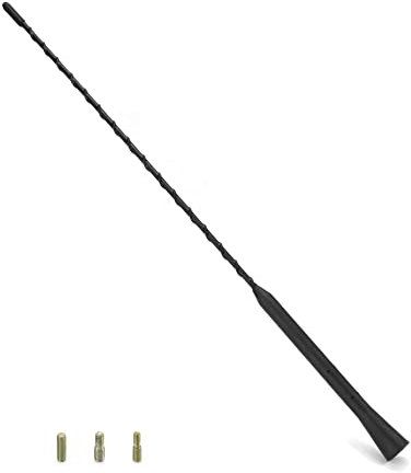 QWORK® Autoantenne, Autoradio Antenne Dachantenne, Starke FM/DAB Empfangsfunktion, inklusive M4 M5 M6 Schrauben, 40cm