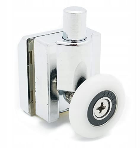 AquaParts Duschkabinen Rollen | ⌀24mm Raddurchmesser | 1 Stück | für Duschkabinentür, Schiebetür | Duschtürräder | Laufrollen | Duschtürrollen | Duschtür-Rollen